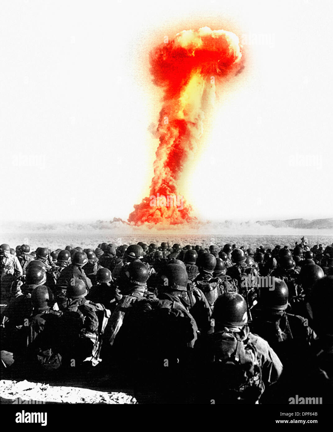 Stati Uniti bomba atomica esplosione di prova Foto Stock