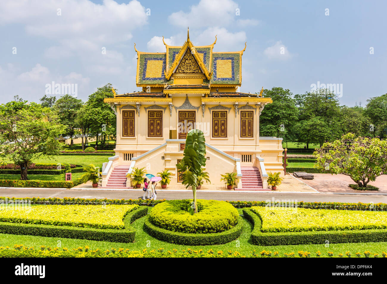 Hor Samran Phirun, Royal Palace, nella capitale Phnom Penh, Cambogia, Indocina, Asia sud-orientale, Asia Foto Stock