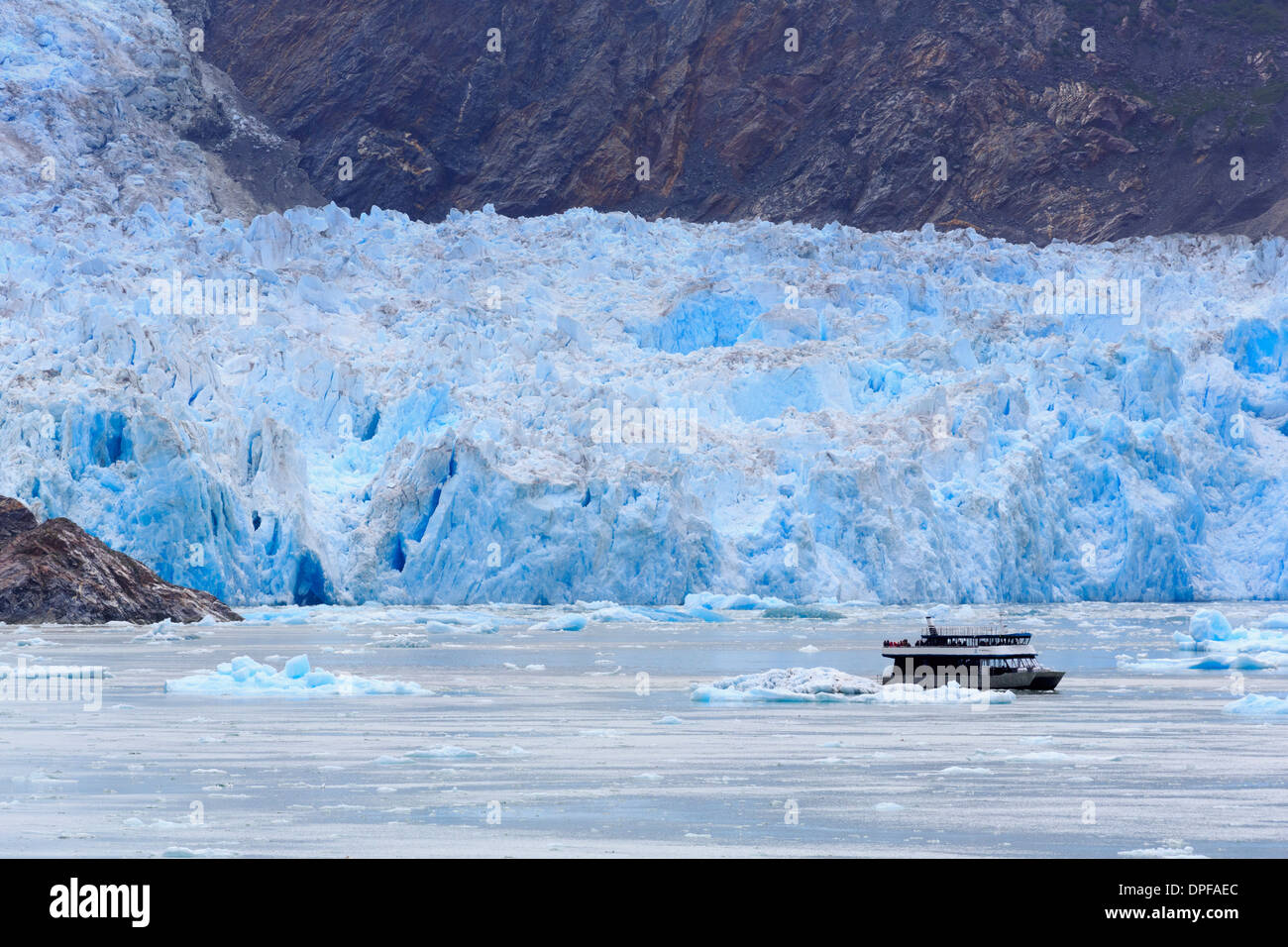 Sawyer Glacier in Tracy Arm Fjord, Alaska, Stati Uniti d'America, America del Nord Foto Stock