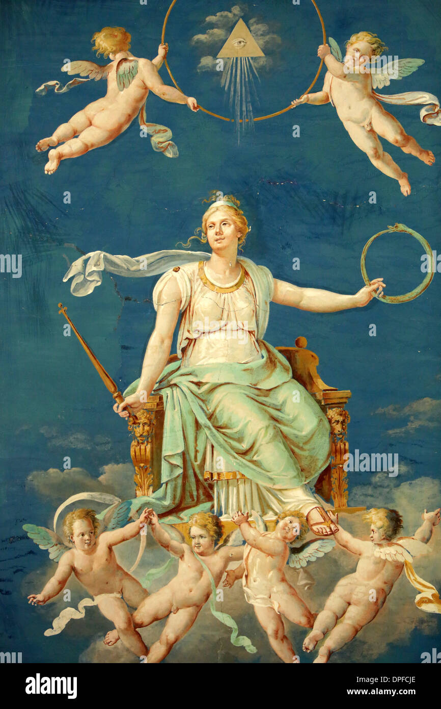 Gli angeli, tiarè, il Museo del Vaticano, Vaticano, Roma, Lazio, l'Italia, Europa Foto Stock