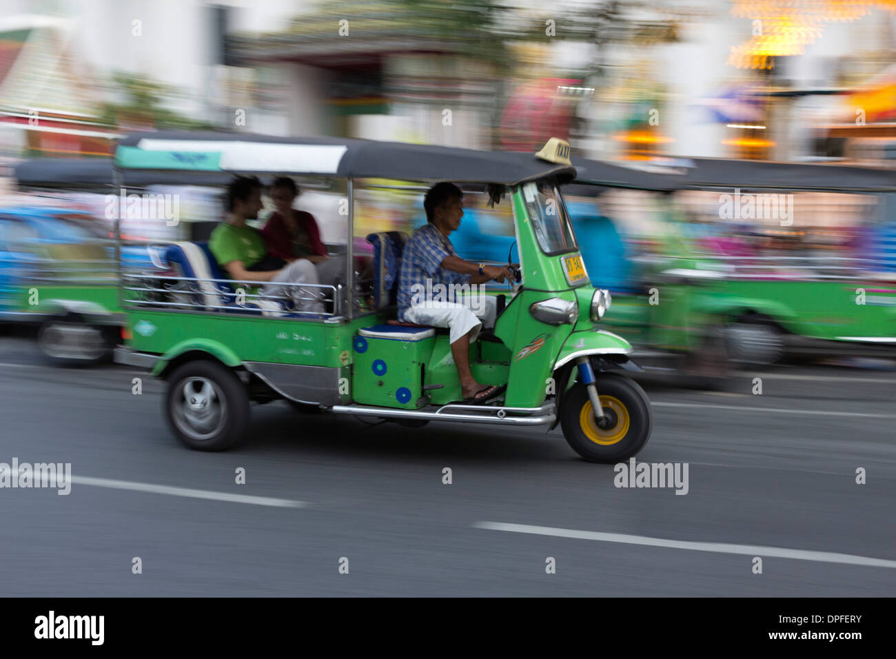 Auto rickshaw, Bangkok, Thailandia, Sud-est asiatico, in Asia Foto Stock