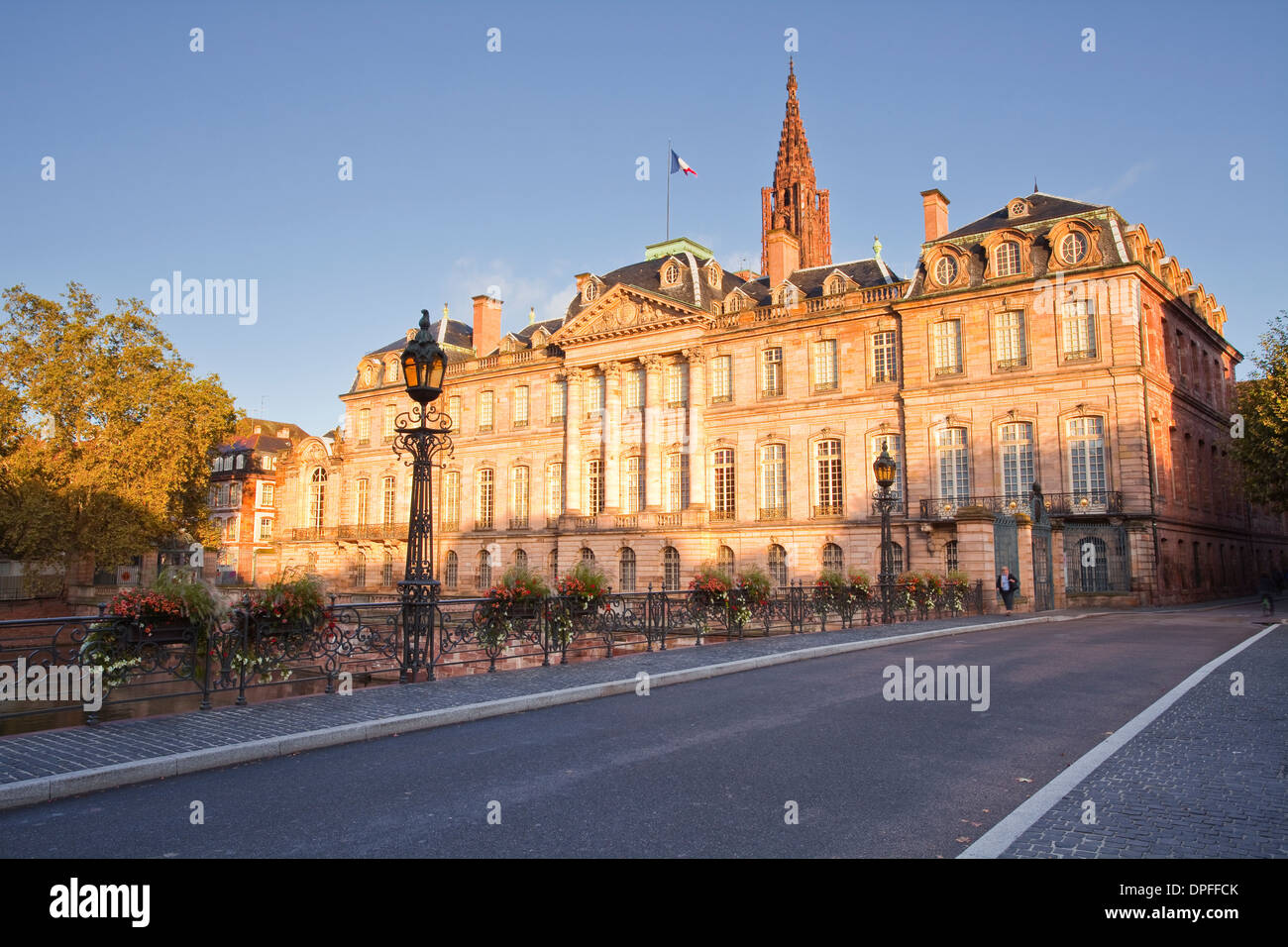 Il Palais Rohan, uno degli edifici più importanti della città di Strasburgo, Bas-Rhin, Alsazia, Francia, Europa Foto Stock