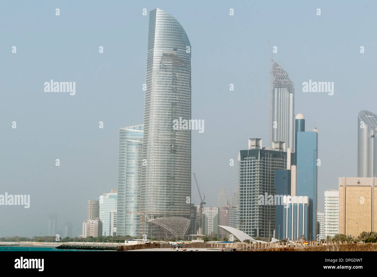 I moderni grattacieli, Dubai, Emirati Arabi Uniti Foto Stock