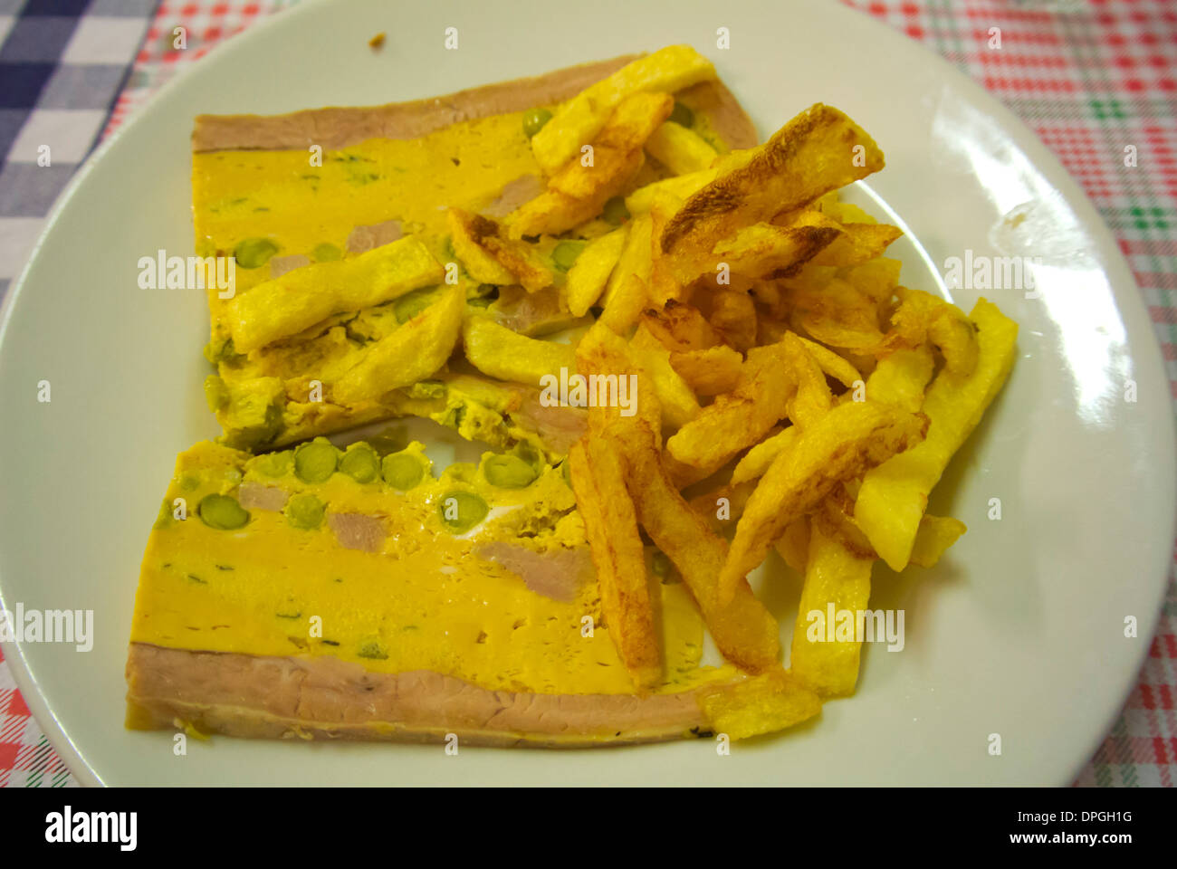 Terrina pate con chip da Maria ristorante centrale di Genova Liguria Italia Europa Foto Stock