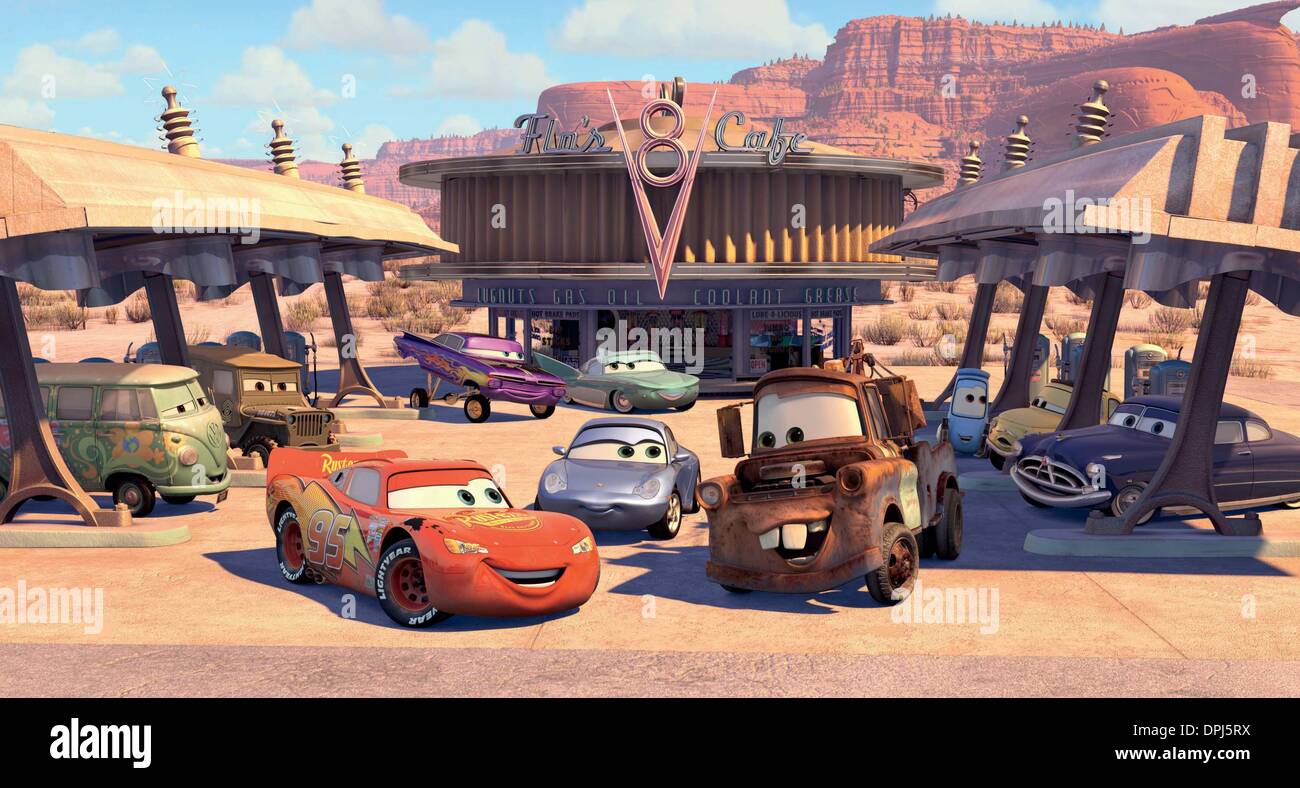 7 giugno 2006 - K48227ES.auto.TV-FILM STILL. Fornito da LIGHTNING MCQUEEN FILMORE, sarge, RAMONE, SALLY CARRERA FLO MAESTRO GUIDO DOC HUDSON(Immagine di credito: © Globo foto/ZUMAPRESS.com) Foto Stock