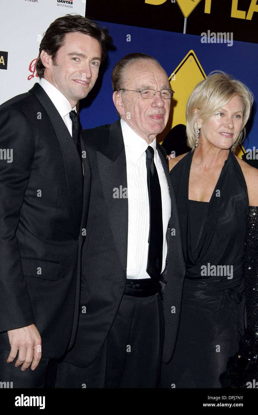 Febbraio 20, 2006 - Hollywood Palladium, LOS ANGELES, Stati Uniti d'America - Hugh Jackman, Rupert Murdoch & DEBORRA-LEE FURNESS.attori & MEDIA TYCOON.G'Day LA, icona PENFOLDS GALA.Hollywood Palladium, LOS ANGELES, Stati Uniti d'America.01-14-2006.Giro63620.K46879.credito da parte di credito (Immagine: © Globo foto/ZUMAPRESS.com) Foto Stock