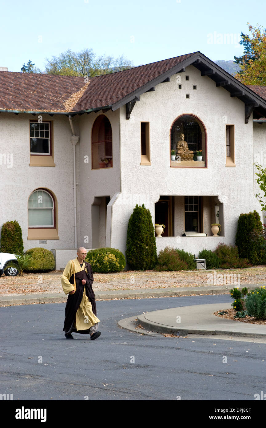 La città di Diecimila Buddha in Mendocino County, California Foto Stock