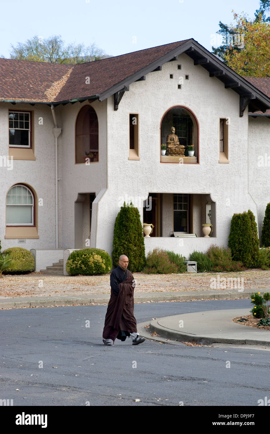 La città di Diecimila Buddha in Mendocino County, California Foto Stock