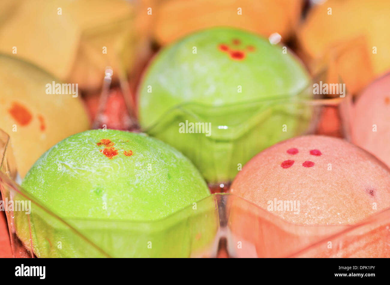 Riso giapponese dessert chiamato mochi Foto Stock