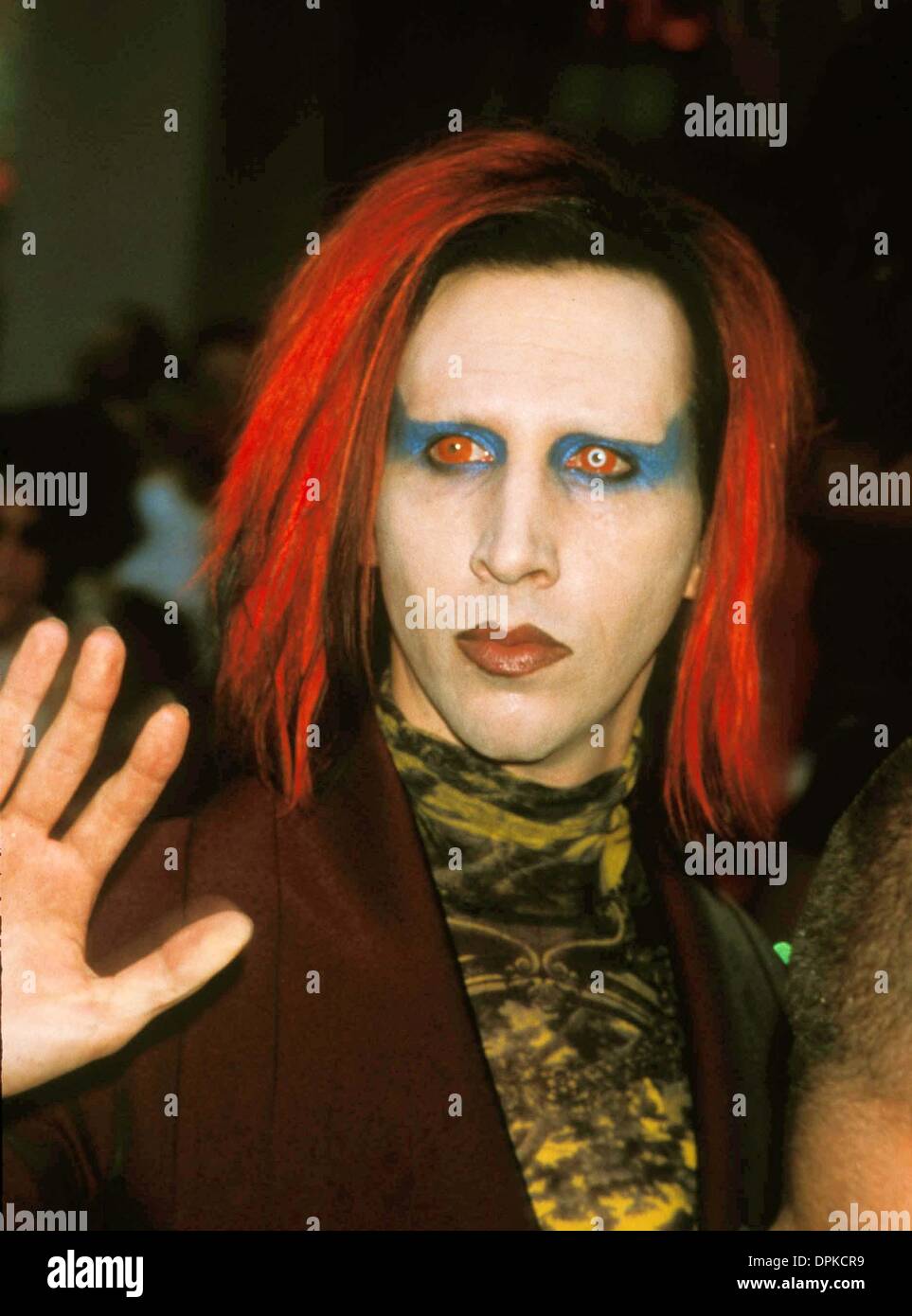Febbraio 22, 2006 - K13134AR.Virgin Megastore UNION SQUARE PRE OPENING PARTY IN NEW YORK CITY. ANDREA RENAULT- Marilyn Manson.1998(Immagine di credito: © Globo foto/ZUMAPRESS.com) Foto Stock