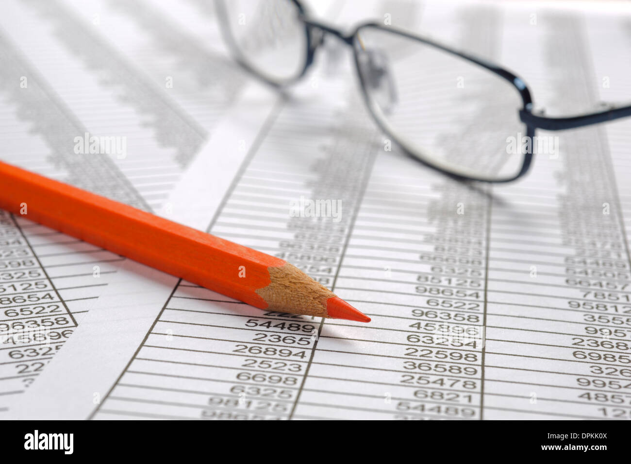 Finanza calcolo aziendale Foto Stock