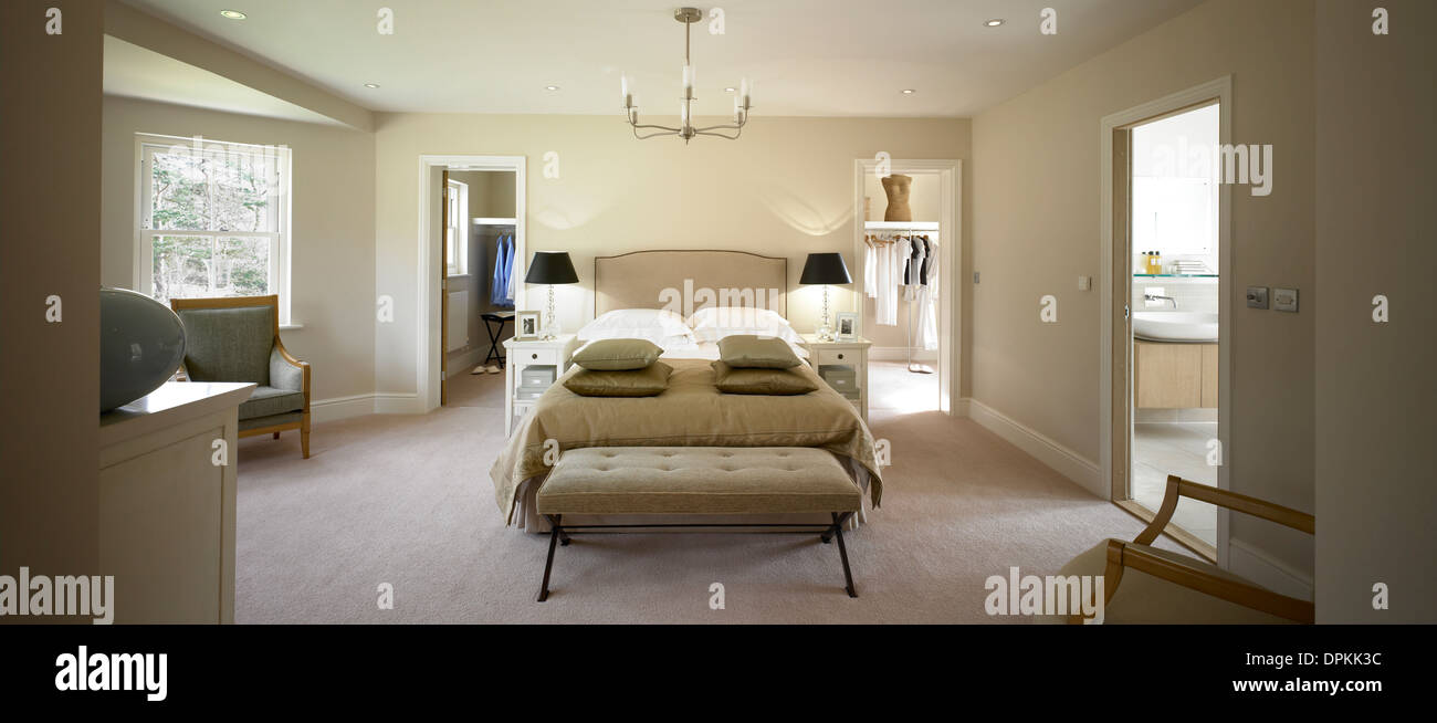 Camera da letto matrimoniale Foto Stock