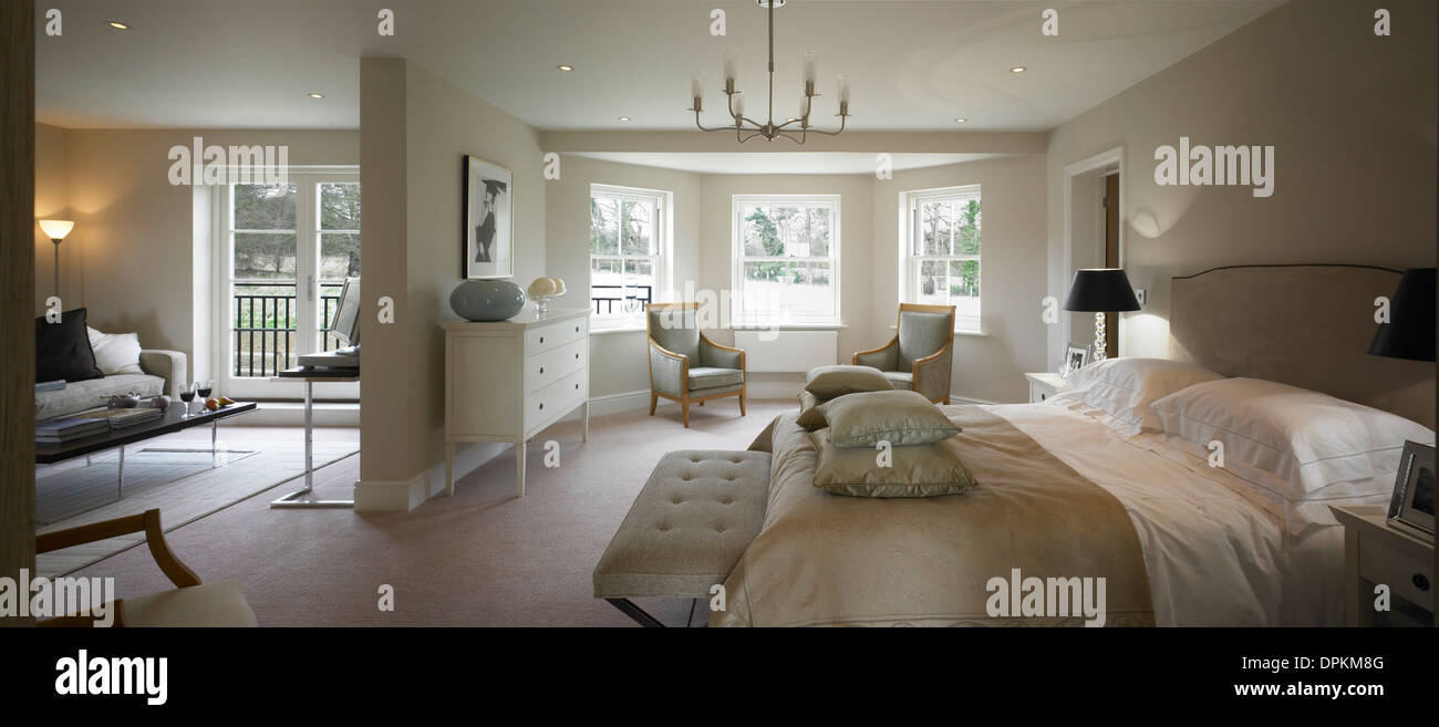 Camera da letto matrimoniale Foto Stock