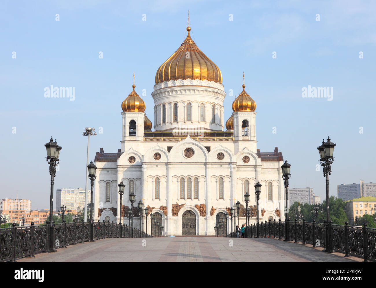 La Cattedrale di Cristo Salvatore di Mosca alla giornata di sole Foto Stock