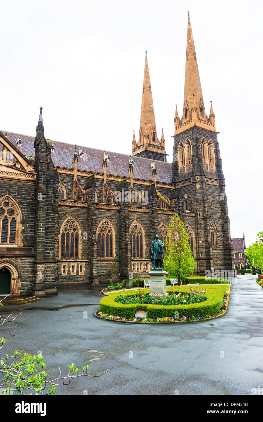 La Cattedrale di St Patrick, Melbourne, Australia Foto Stock