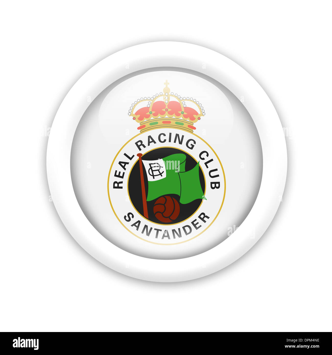 Racing Santander bandiera icona logo emblema di simbolo Foto Stock