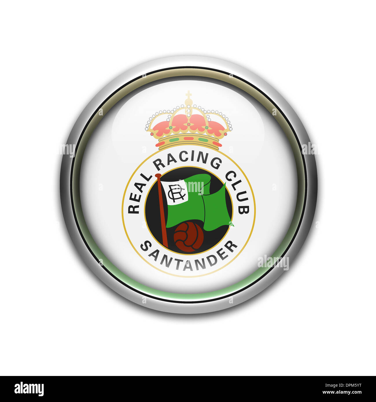 Racing Santander bandiera icona logo emblema di simbolo Foto Stock