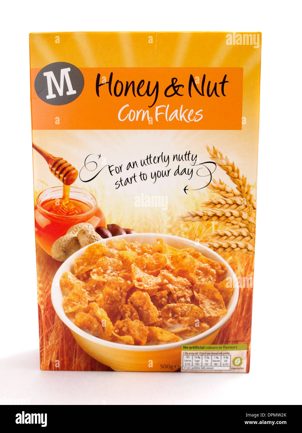 Morrisons supermercato proprio marchio Miele e dado cornflakes Foto Stock