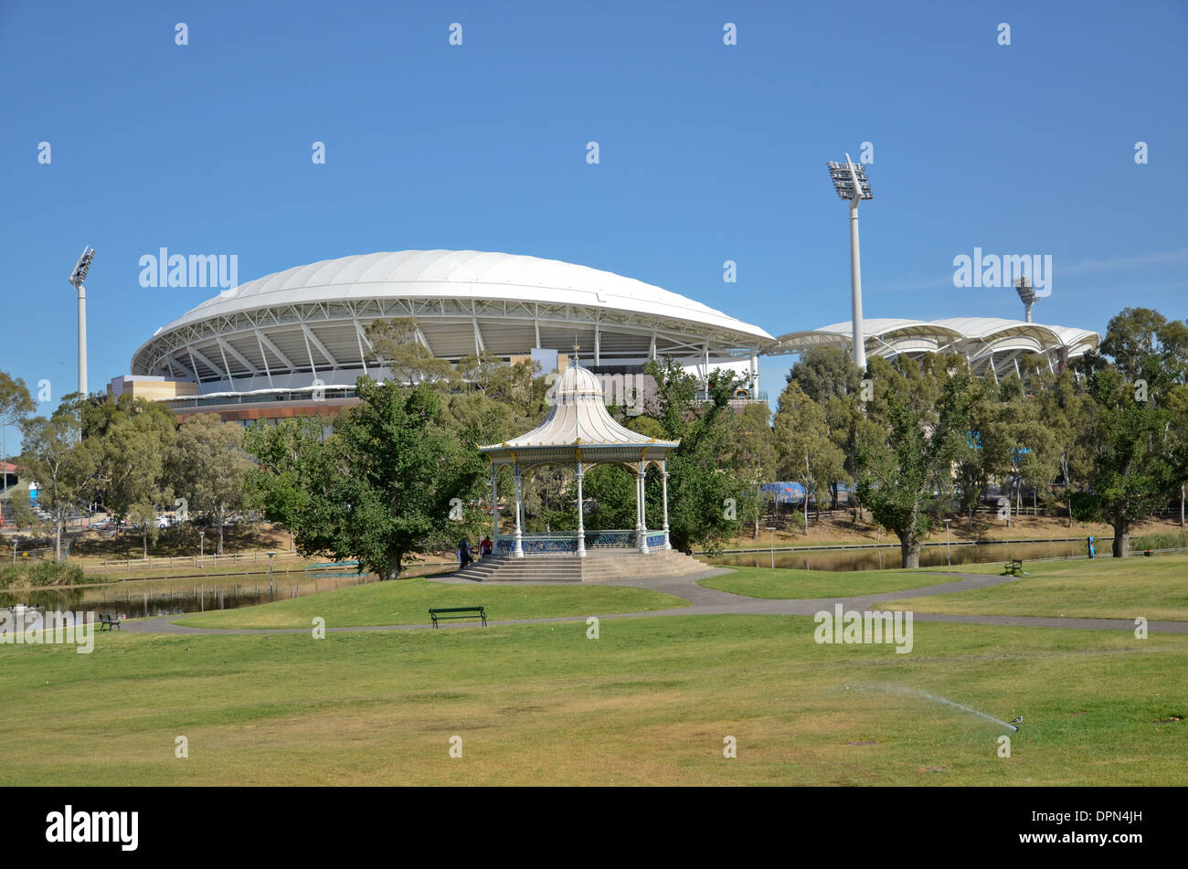 Nel recentemente risviluppata Adelaide Oval Foto Stock