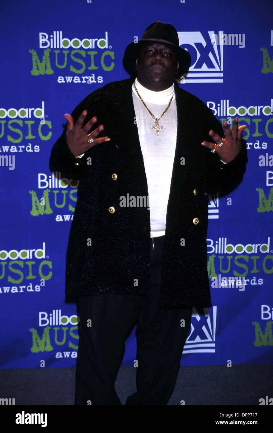 7 dicembre, 2005 - K3351WW.1995 Billboard Music Awards 12-06-1995.Notorious B.I.G. (AKA CHRISTOPHER WALLACE, BIGGY laghetti . WALTER WEISSMAN-(Immagine di credito: © Globo foto/ZUMAPRESS.com) Foto Stock