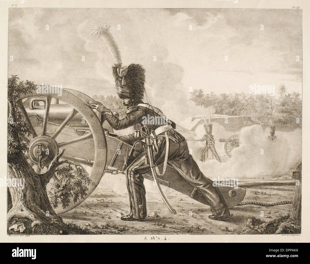 Artiglieria Francese - 2 Foto Stock