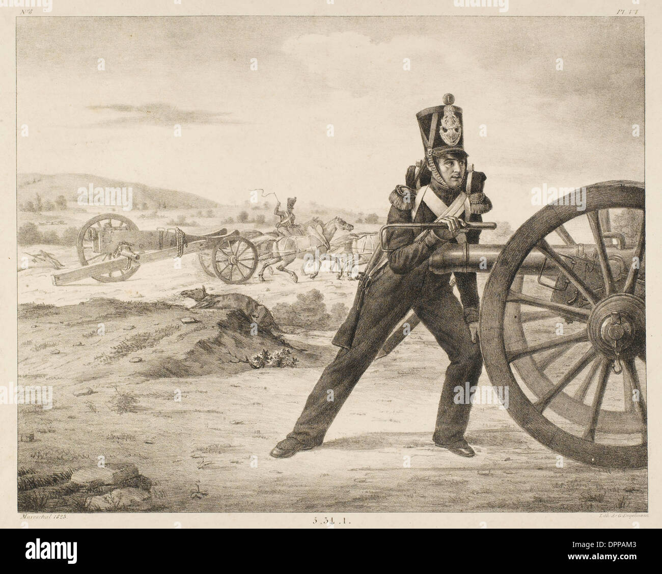 Artiglieria Francese - 8 Foto Stock