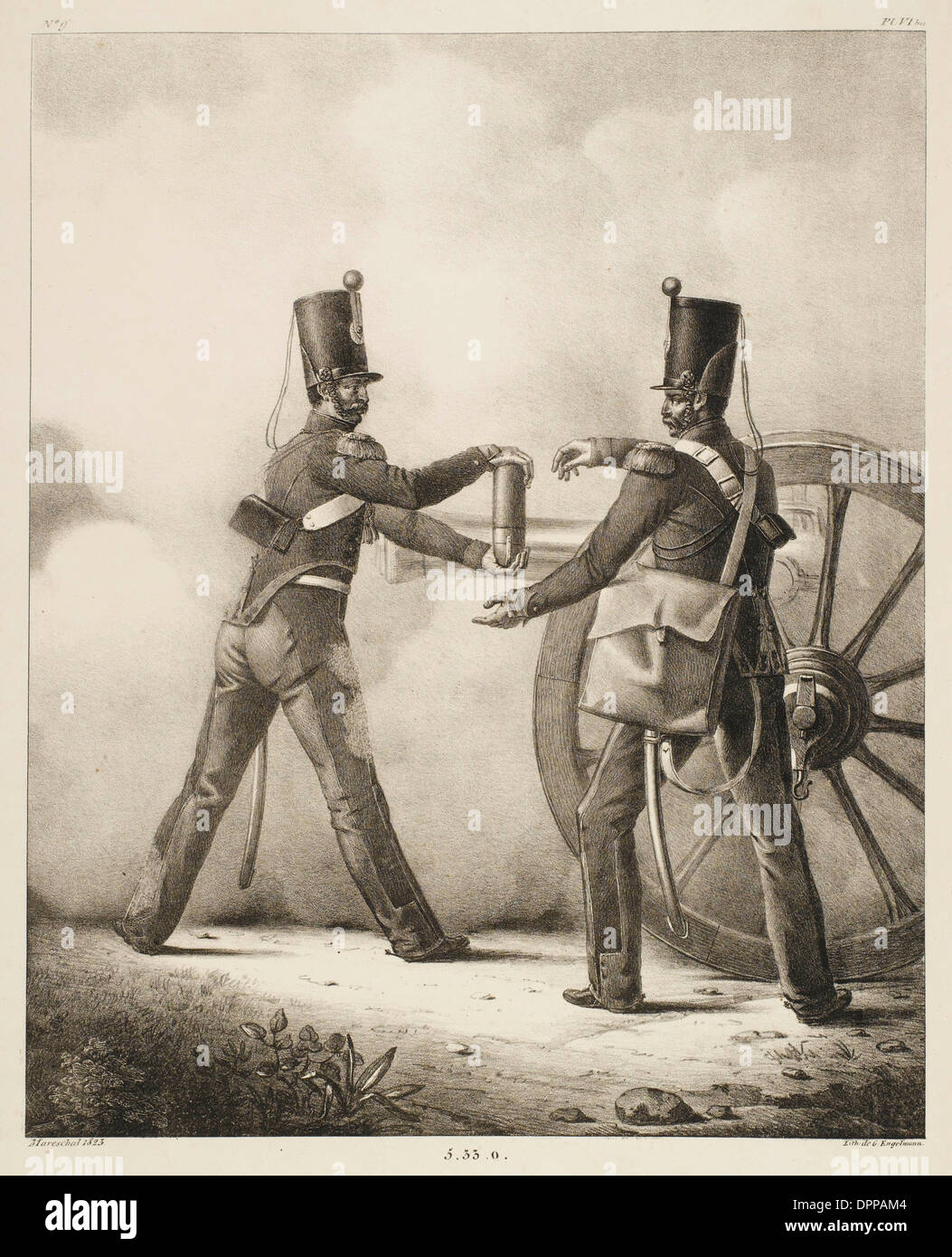 Artiglieria Francese - 9 Foto Stock