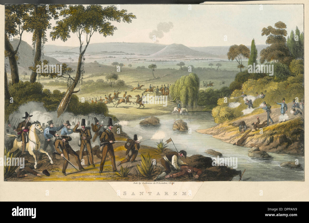 Battaglia di Santarem Foto Stock