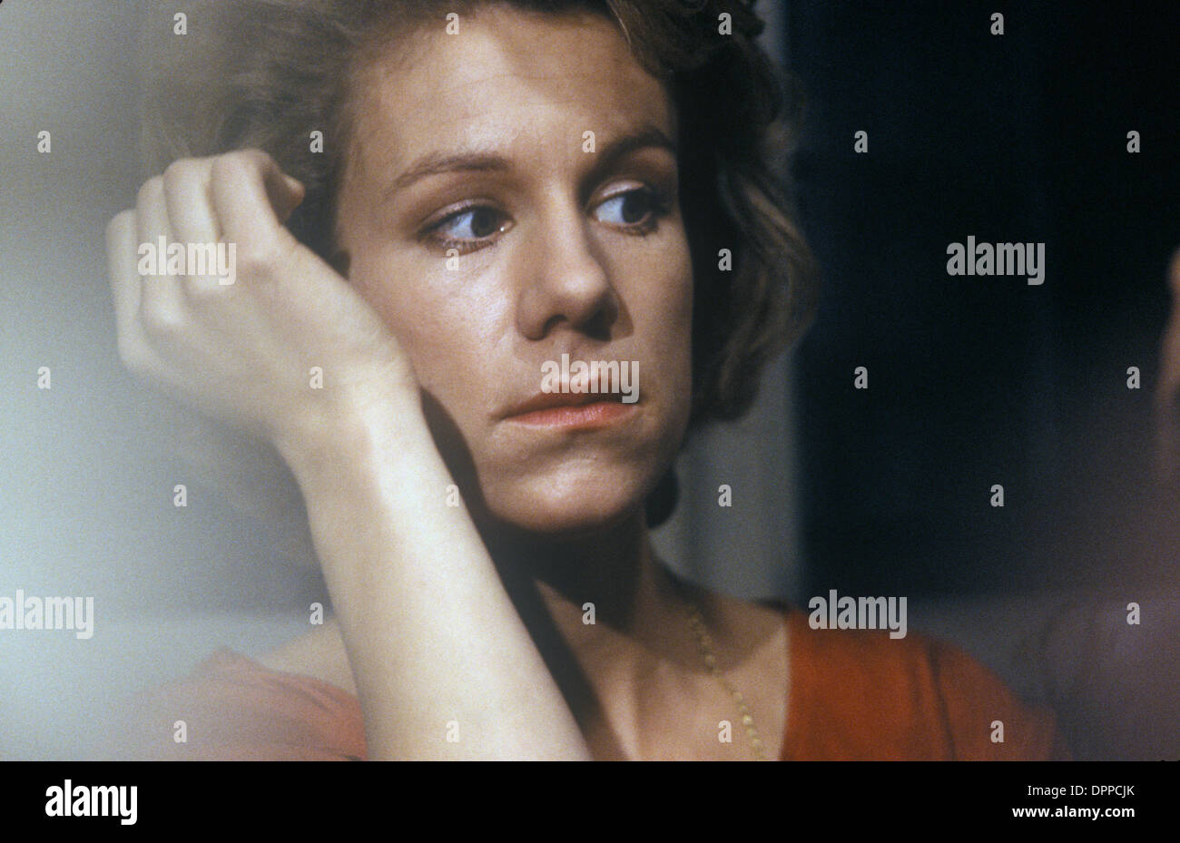 Juliet Stevenson British attrice sul set di un film di veramente follemente profondamente. 1991 HOMER SYKES Foto Stock