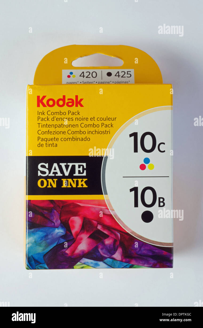 Kodak 10c & 10b inchiostro stampante pack Foto Stock