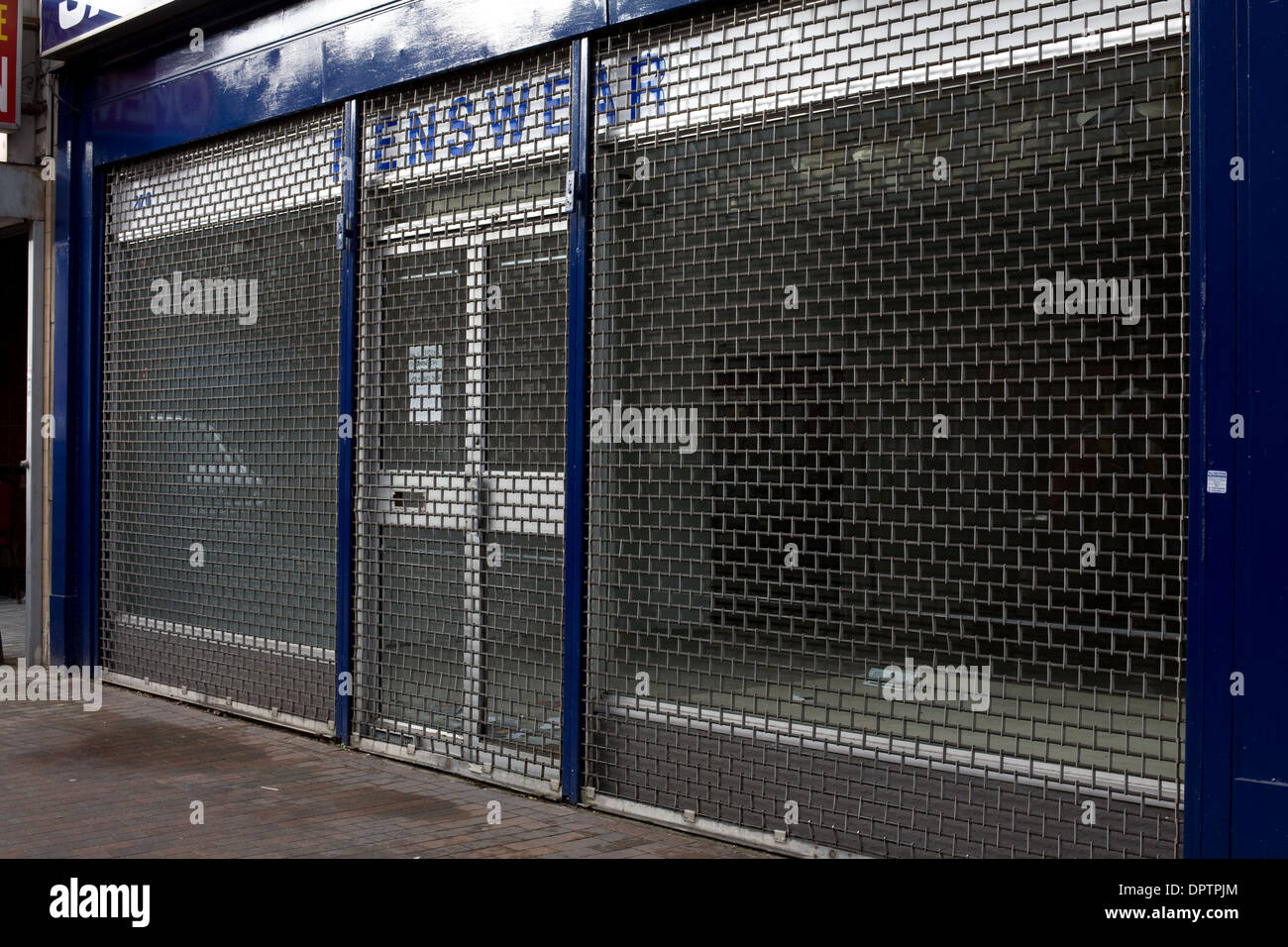Negozio di vuoto in Orpington high street, Bromley Foto Stock