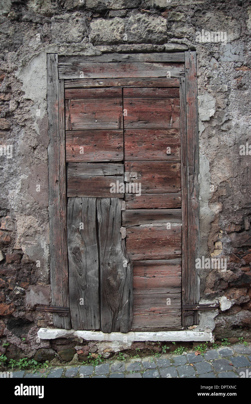 Patch stile di lavoro porta in Roma, Italia Foto Stock