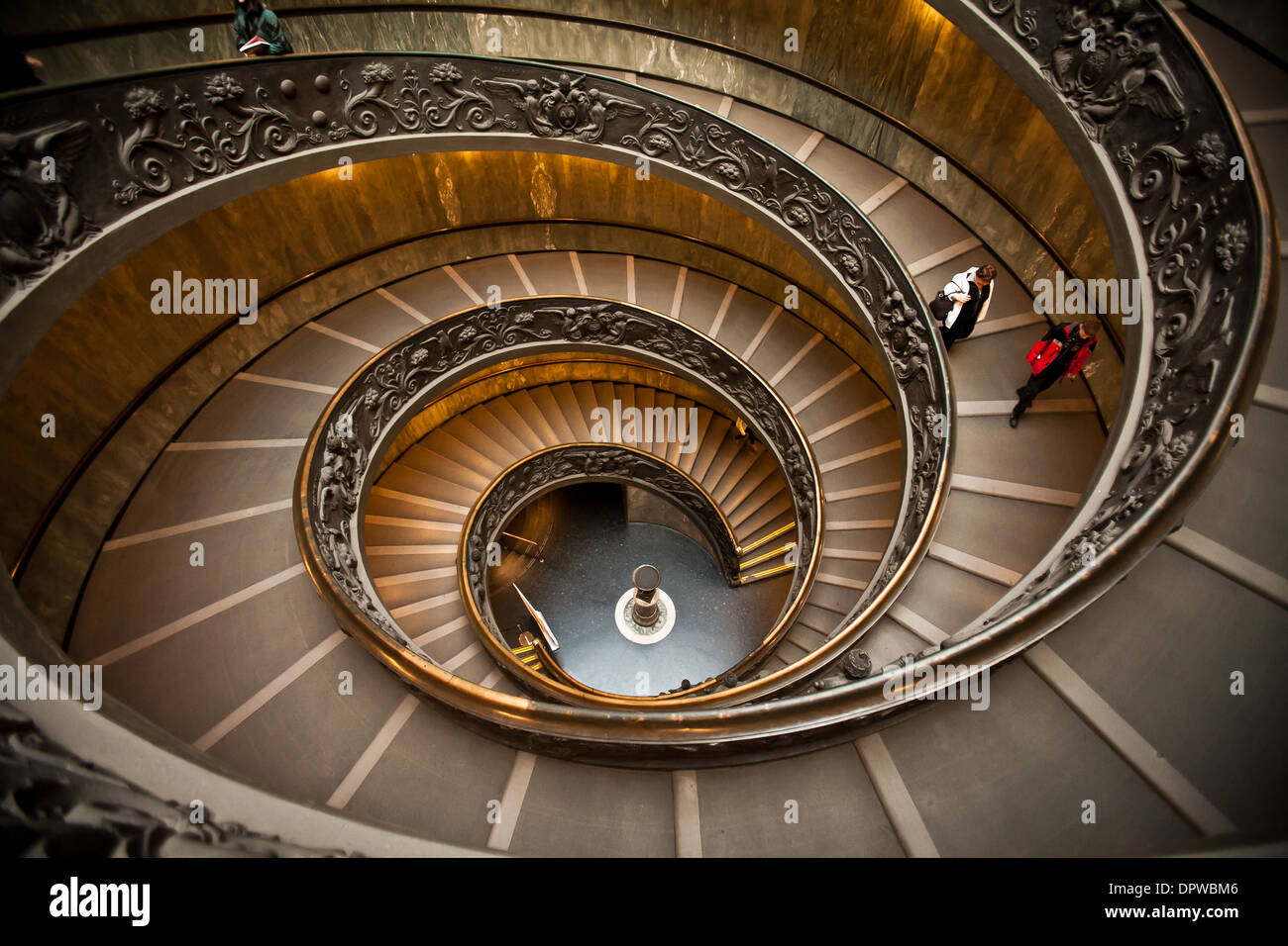Scale a spirale dei Musei Vaticani in Vaticano, Roma, Italia Foto Stock