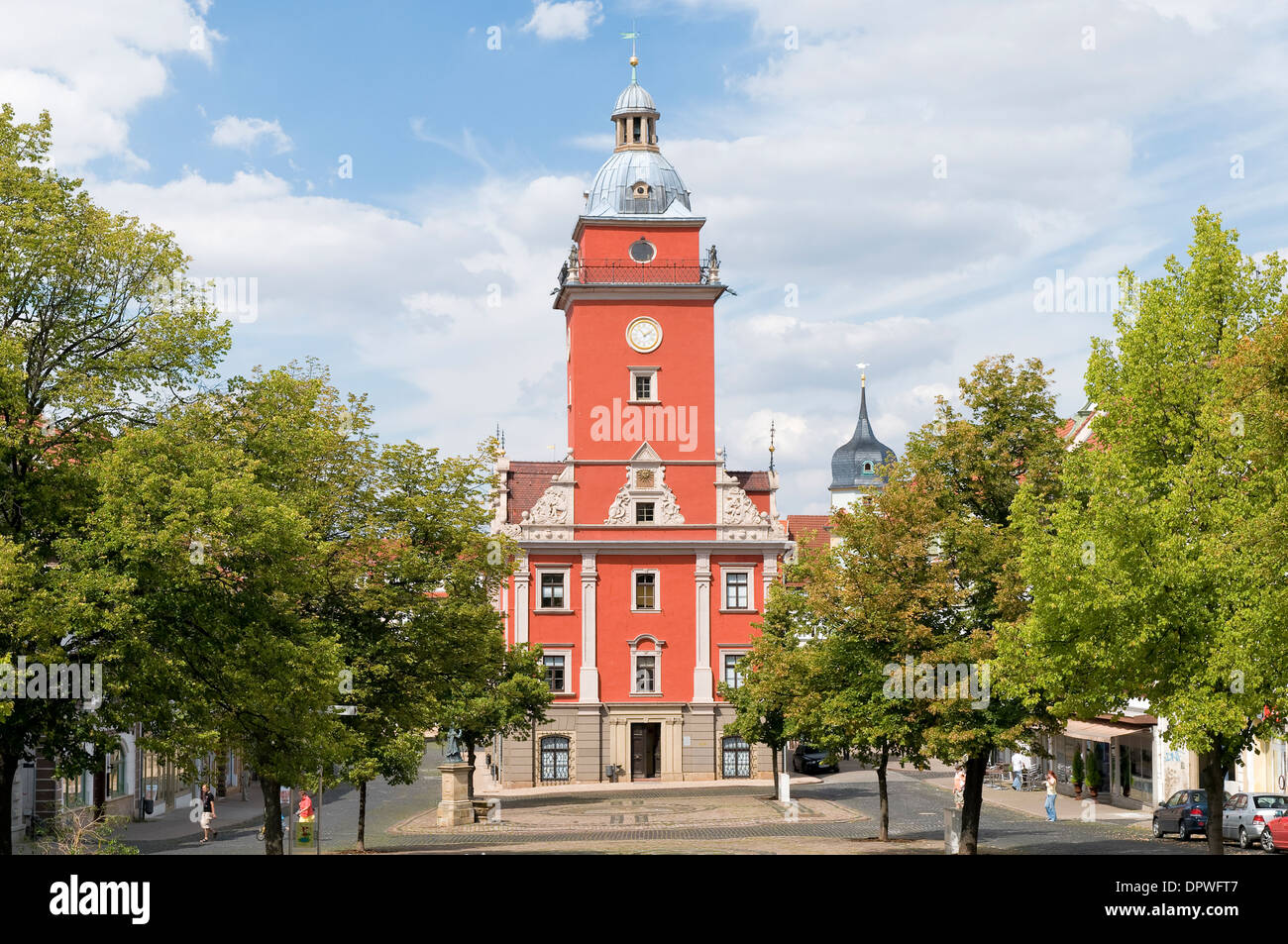 Town Hall, Hauptmarkt, Gotha, Turingia, Germania Foto Stock