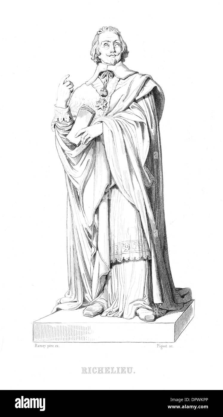 Statua di Richelieu Foto Stock