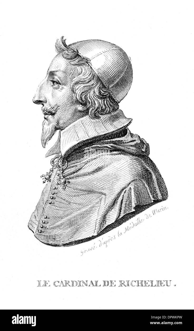 Profilo di Richelieu Foto Stock