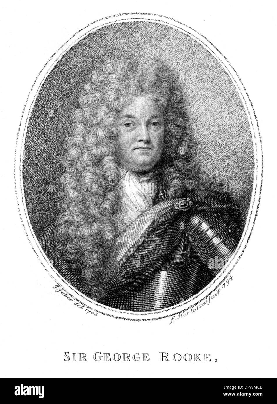SIR GEORGE ROOKE Foto Stock