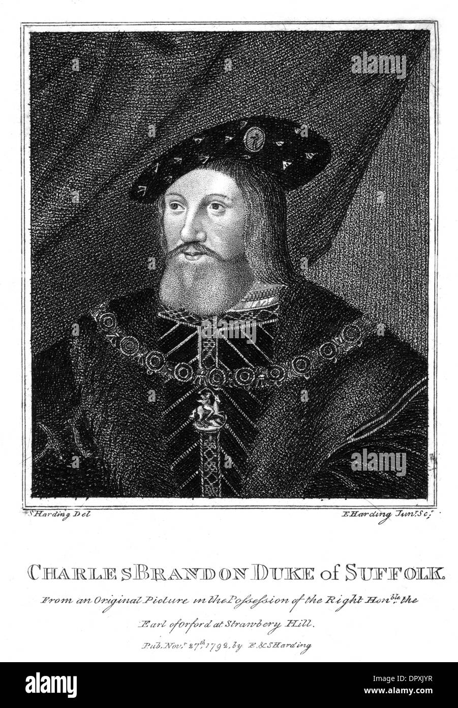 CHARLES DUKE SUFFOLK Foto Stock