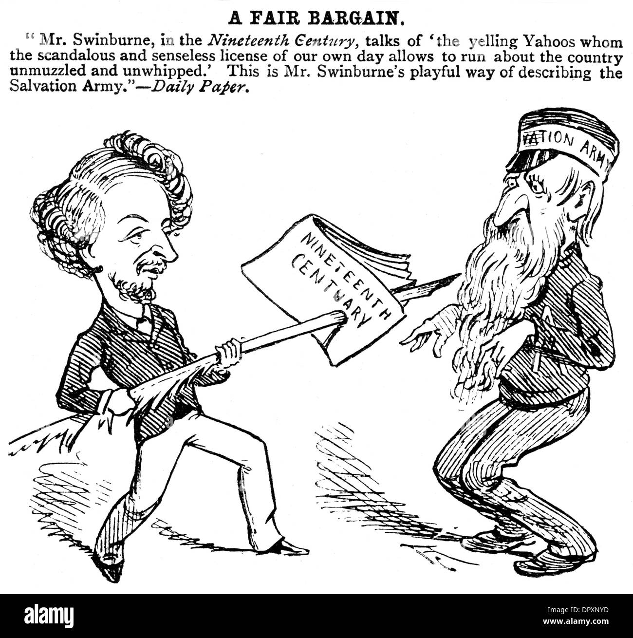 SWINBURNE E SALLY ESERCITO Foto Stock