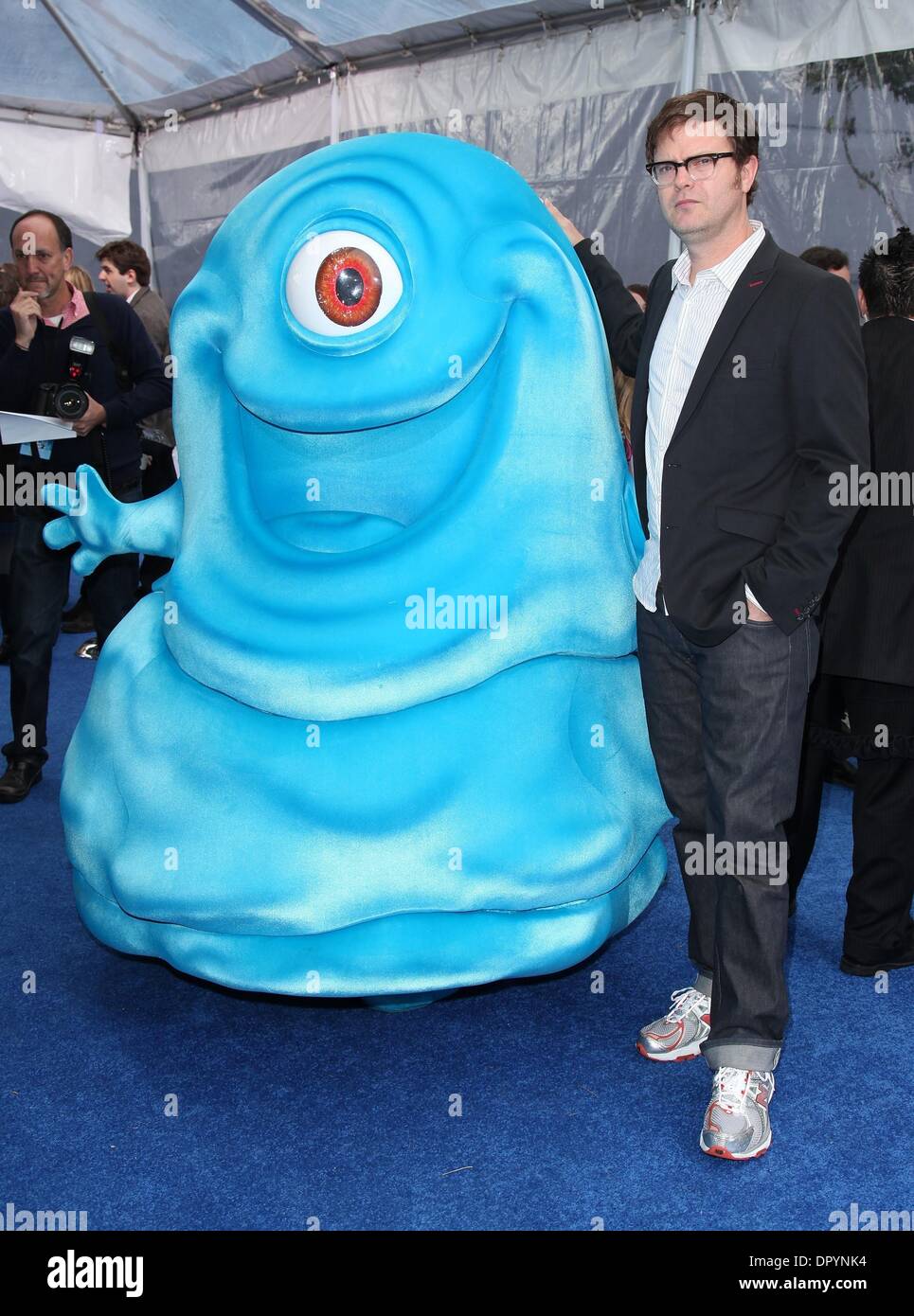 Mar 22, 2009 - CITTÀ UNIVERSALE, California, Stati Uniti d'America - Attore Rainn Wilson arrivando al 'Monsters vs Aliens' Los Angeles Premiere detenute al Amphitheatre di Gibson. (Credito Immagine: Â© Lisa O'Connor/ZUMA Press) Foto Stock