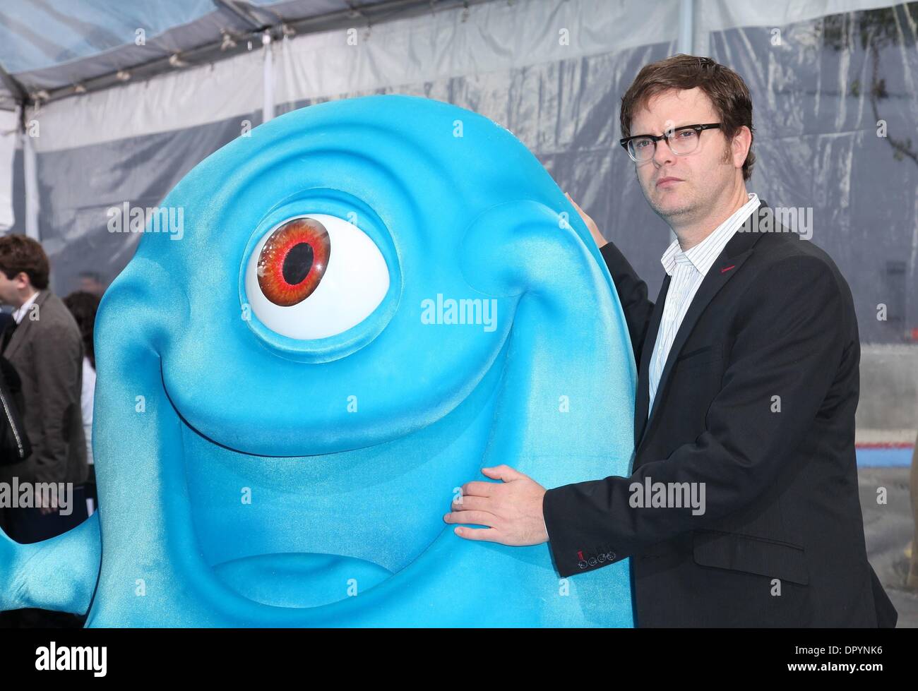 Mar 22, 2009 - CITTÀ UNIVERSALE, California, Stati Uniti d'America - Attore Rainn Wilson arrivando al 'Monsters vs Aliens' Los Angeles Premiere detenute al Amphitheatre di Gibson. (Credito Immagine: Â© Lisa O'Connor/ZUMA Press) Foto Stock