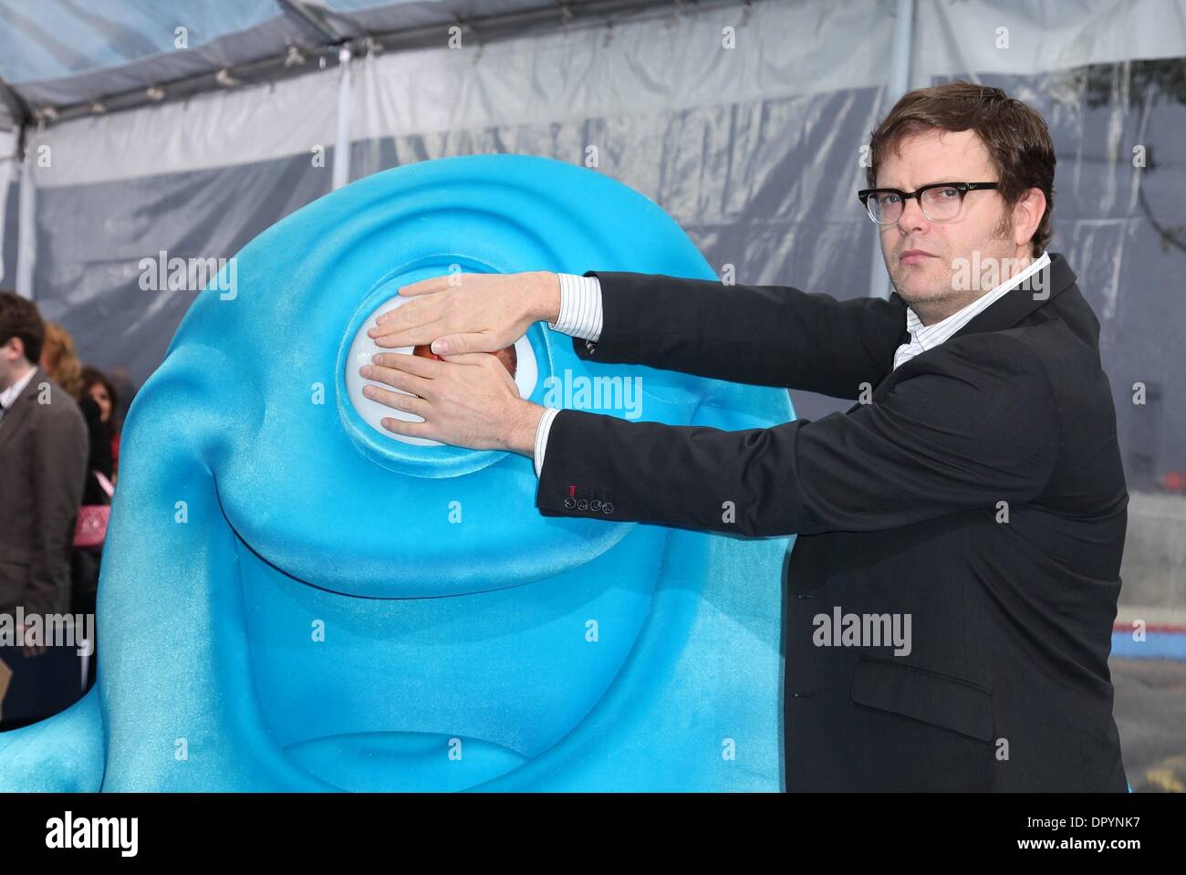 Mar 22, 2009 - CITTÀ UNIVERSALE, California, Stati Uniti d'America - Attore Rainn Wilson arrivando al 'Monsters vs Aliens' Los Angeles Premiere detenute al Amphitheatre di Gibson. (Credito Immagine: Â© Lisa O'Connor/ZUMA Press) Foto Stock