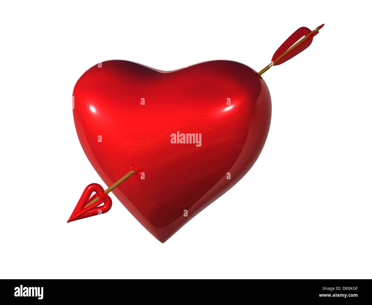 Orecchini A Perno A Forma Di Cuore Con Freccia In Argento Sterling