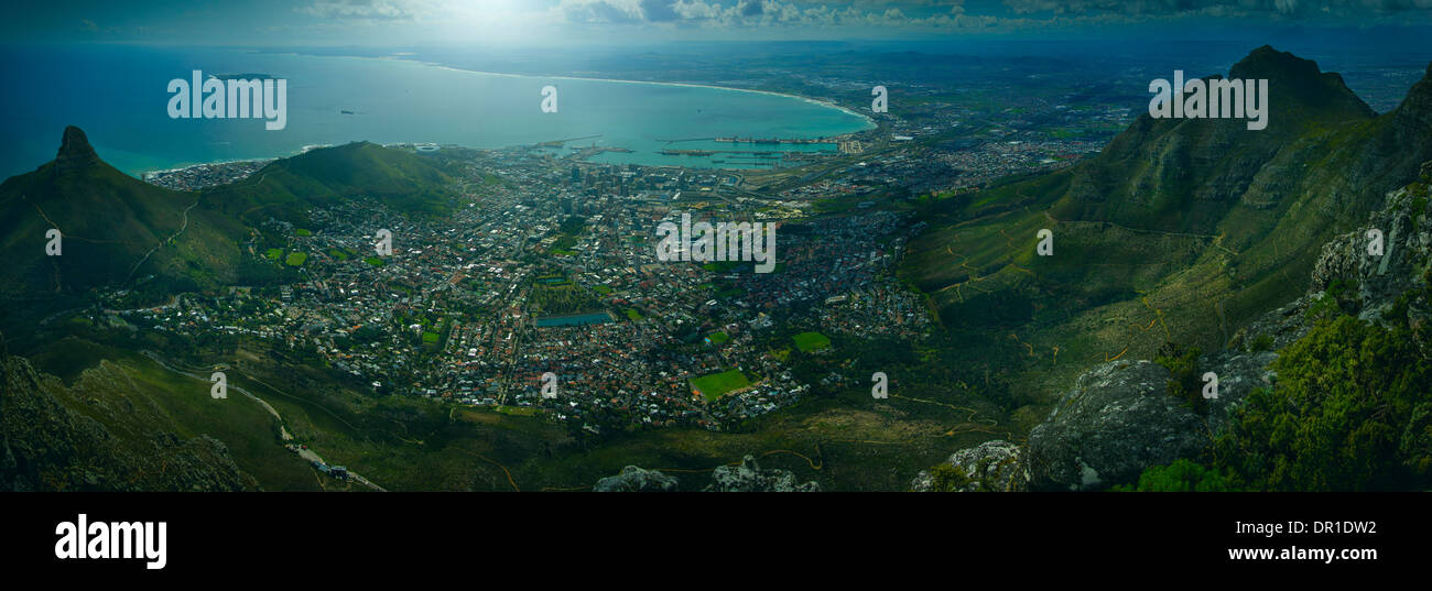 Vista aerea di Cape Town, Western Cape, Sud Africa Foto Stock