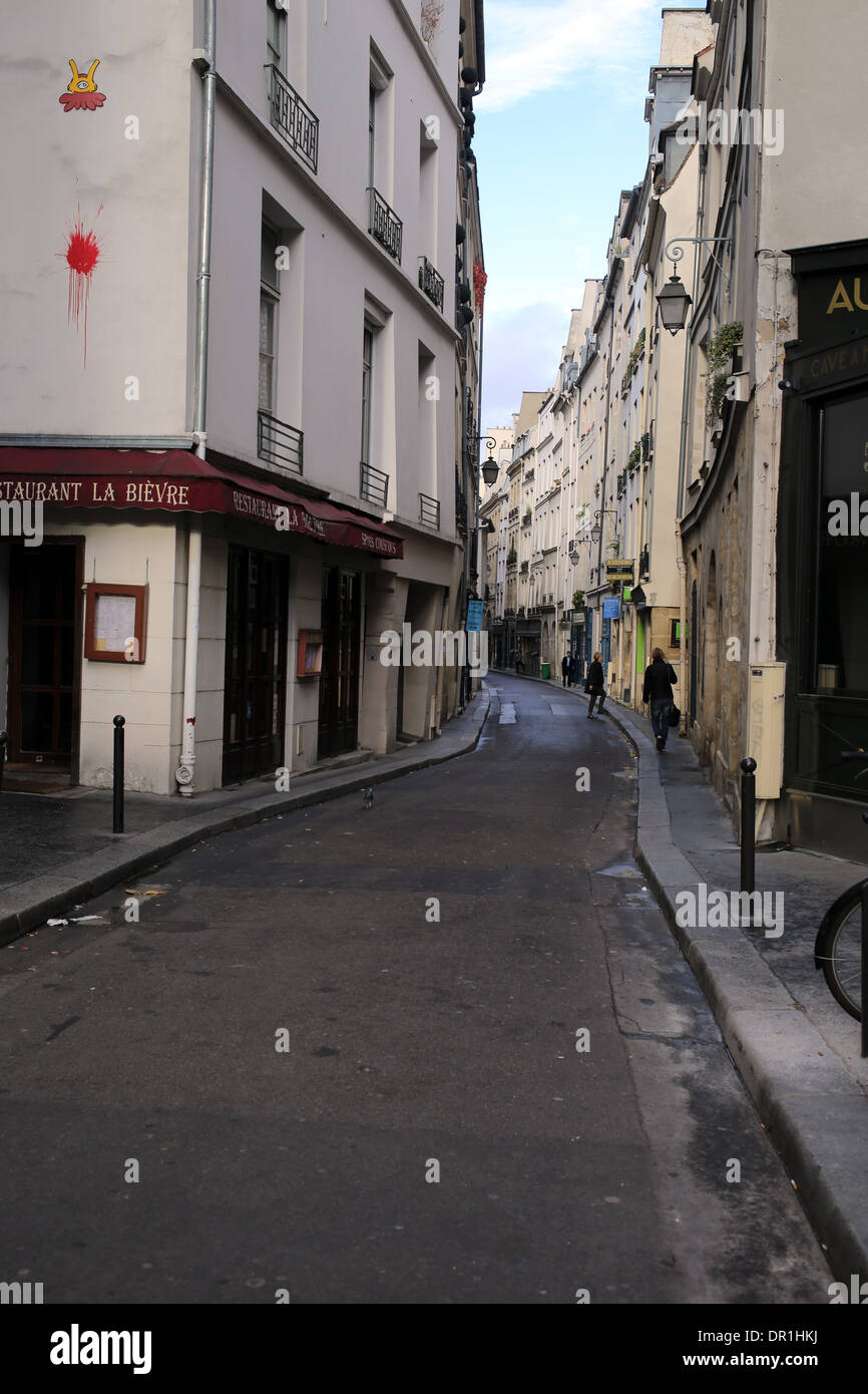 Rue de Bievre - Quinto arrondissement - Quartiere Latino - Parigi - Francia Foto Stock