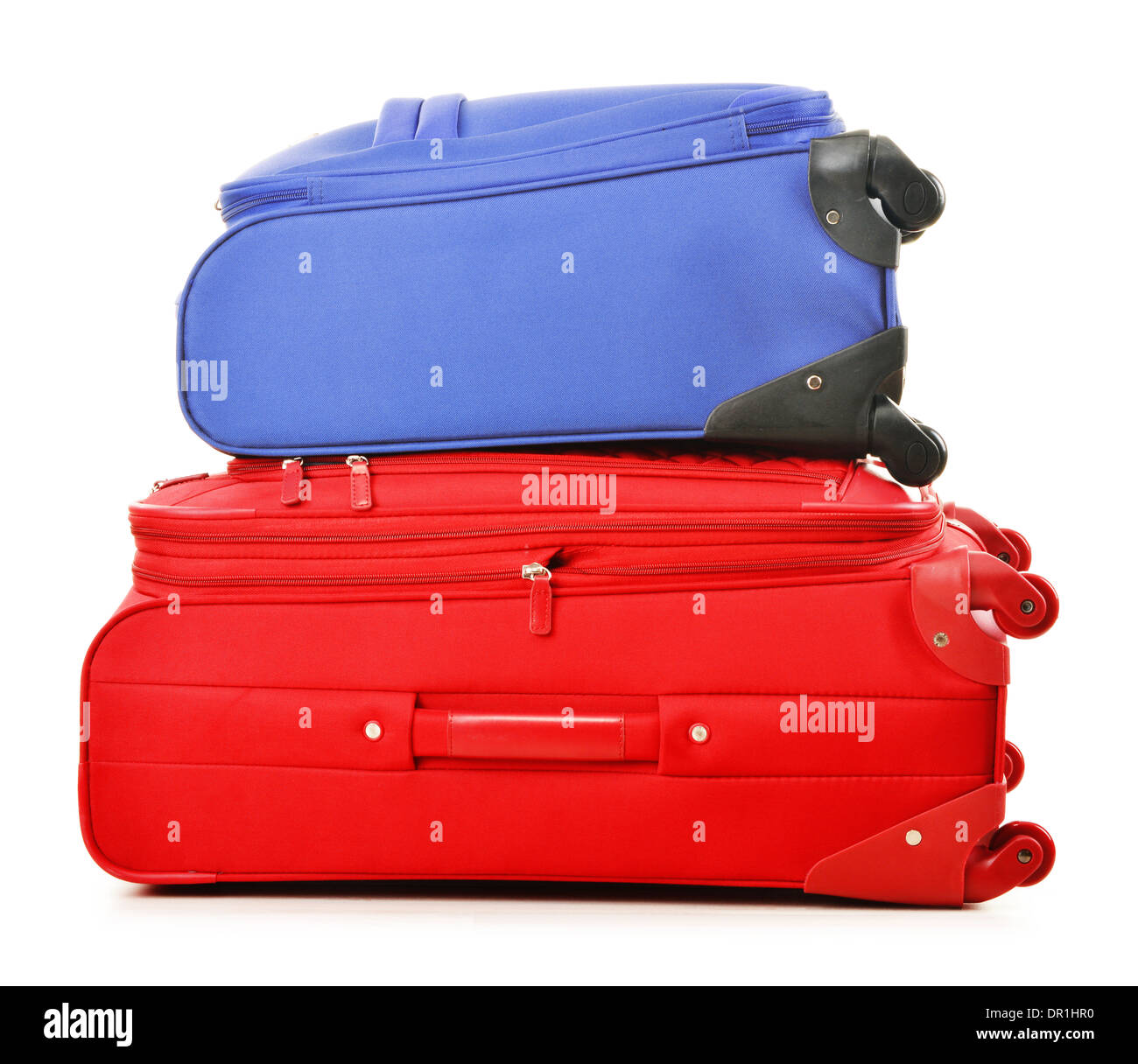Bagagli isolato su bianco Foto Stock
