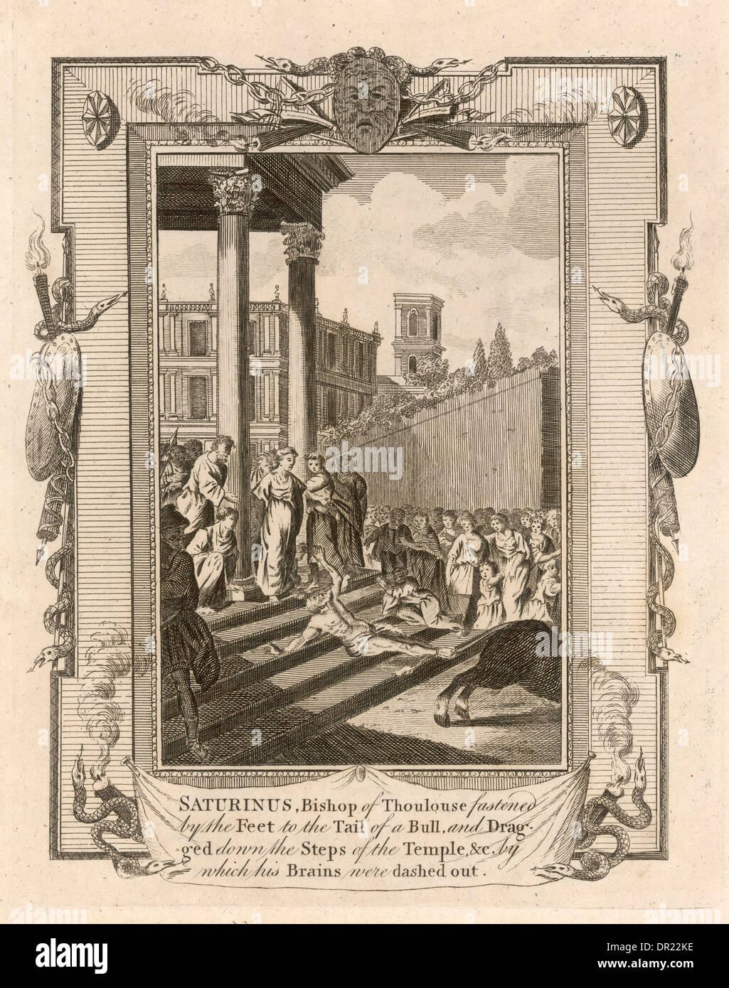 Trascinato A MORTE Foto Stock