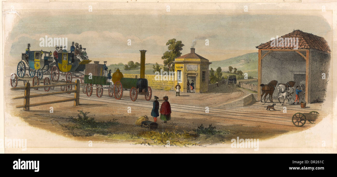 Carrelli PRESI IN TRENO Foto Stock