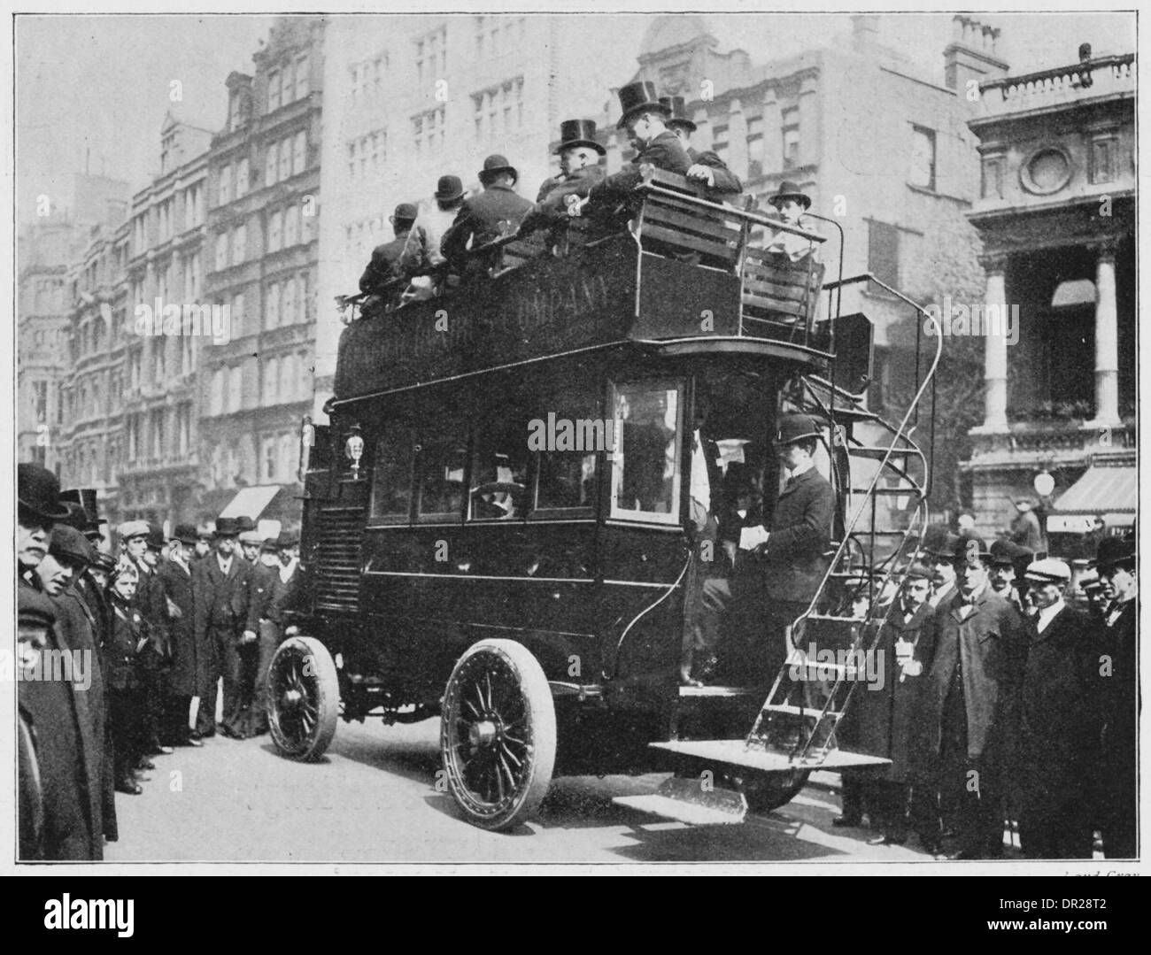 BUS MOTORE Londra 1903 Foto Stock