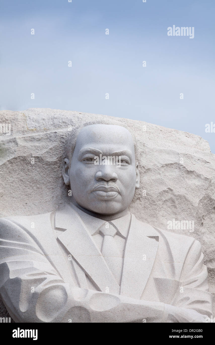 Martin Luther King Jr., il Monumento di Washington, DC Foto Stock